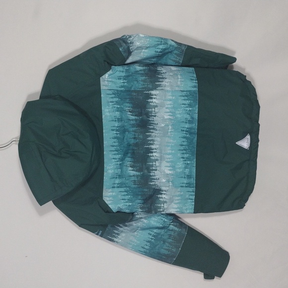 NWT L.L. Bean Wildcat WP Green and Light Blue Ski Jacket Boys Size Medium 10/12 - Picture 4 of 11